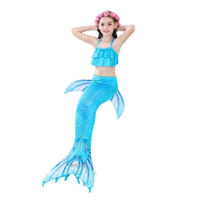 Swimming- Mermaid Tail Costume, Cosplay Swimsuit For Set-2