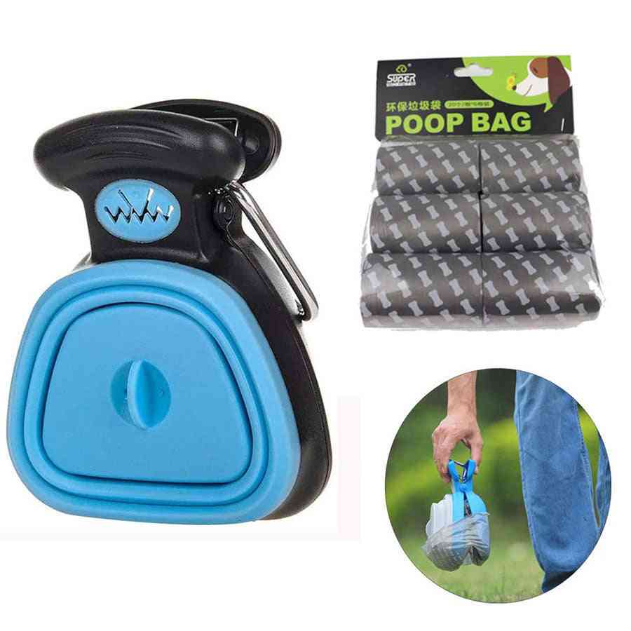 Travel Foldable Pet Dog Poop Bag Dispenser,  Animal Waste  Picker Cleaning Tools