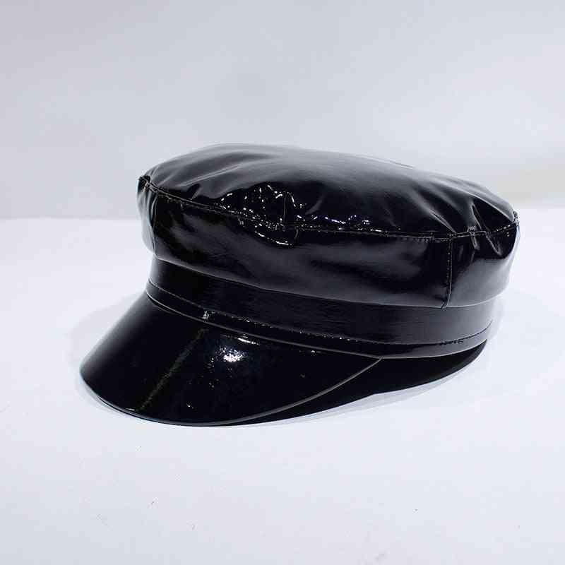 Cappelli militari della nuova moda della parte superiore piana di colore solido delle signore di alta qualità