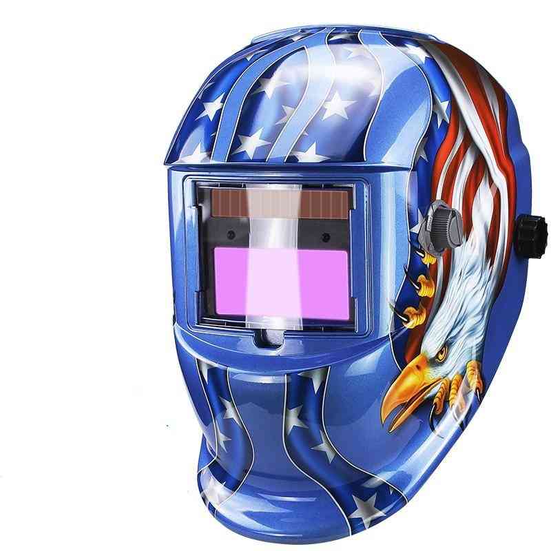 Solar Li Battery Automatic Darkening Electric Welding Mask/helmets