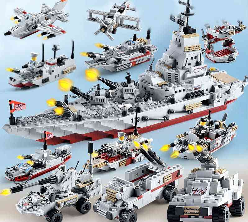 военен военен кораб, военноморска самолетна армия, строителни блокове