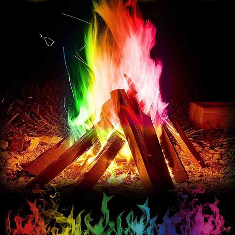 Magic Fire Tricks, Colorful Flames, Powder Bonfire, Sachet Classic Toy
