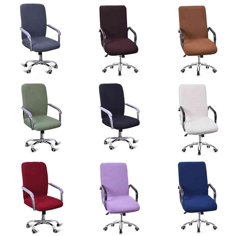 Modern Spandex Computer Chair Cover, 100% Polyester Elastic Fabric