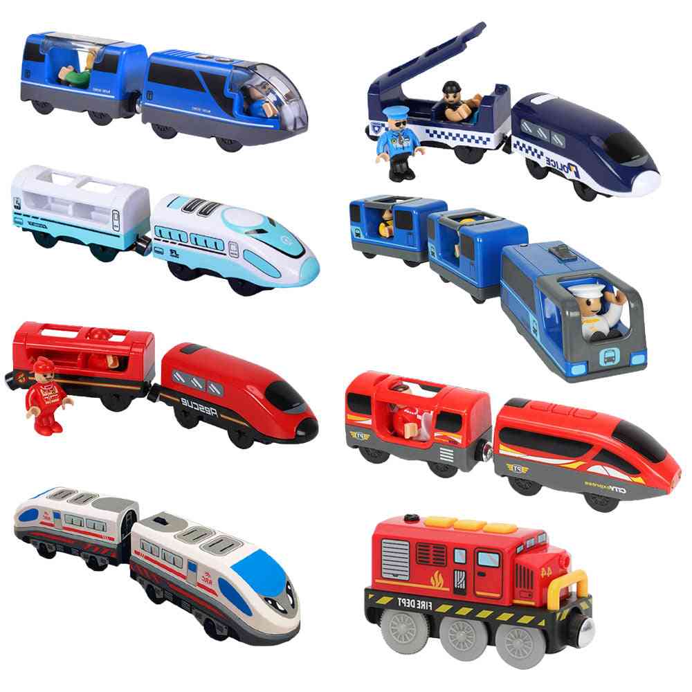 Railway Locomotive Magnetically Connected Electric Small Train Toy