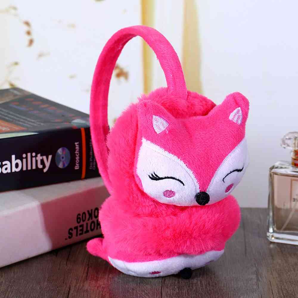 Children's Winter Fluffy Warm Cute Cartoon Animal Plush Thick Soft Adjustable Ear Cover