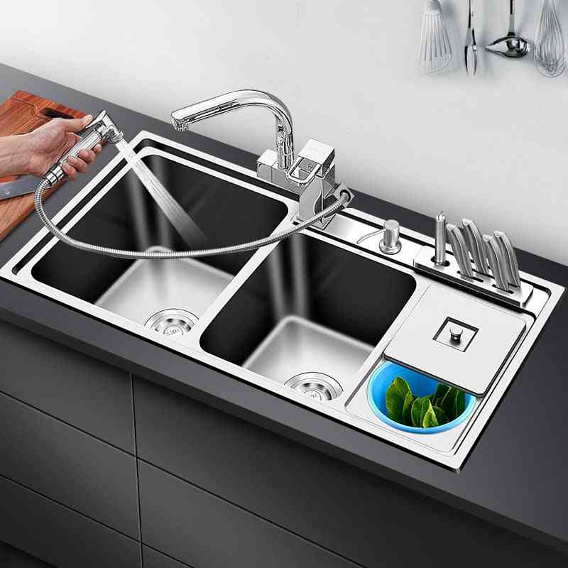 3 Bowel 304 Stainless Steel Thickness Kitchen Sink