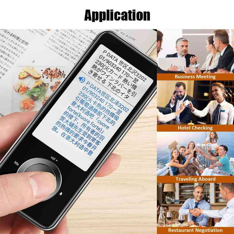 Multi Languages Instant Mini Wireless 2 Way Real Time Portable Voice Translator