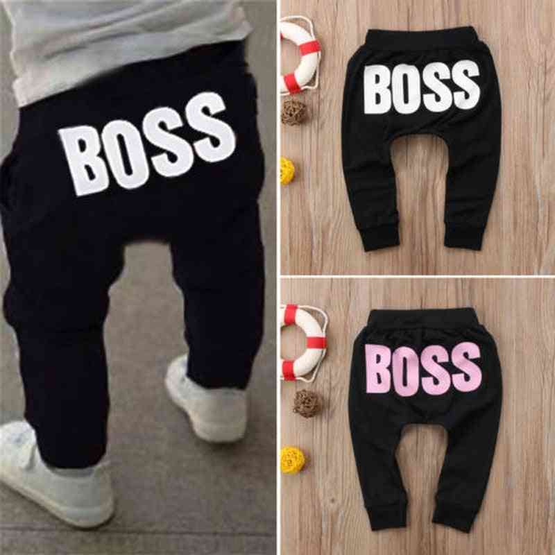 Baby Casual Harem Pants Boss Letters Printed, Trouser