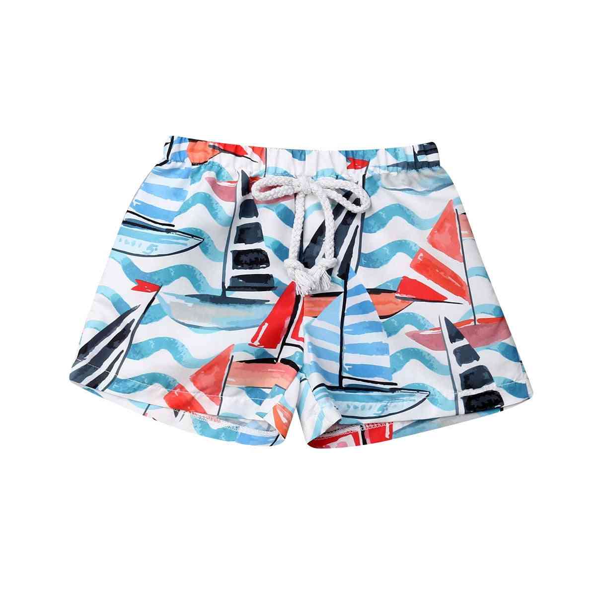 Baby elastisk talje kort bagagerum sommerferie badetøj strandtøj shorts