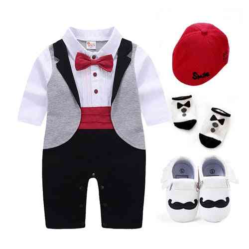 New Born Baby Tuxedo Sets Rompers Clothing For