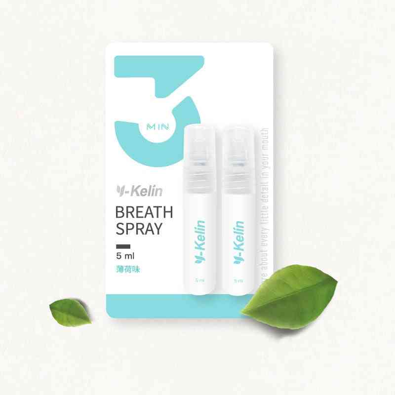 Mouth Spray Oral Herbal Edible Remove Bad Smell Smoke Breath With 2-flavors