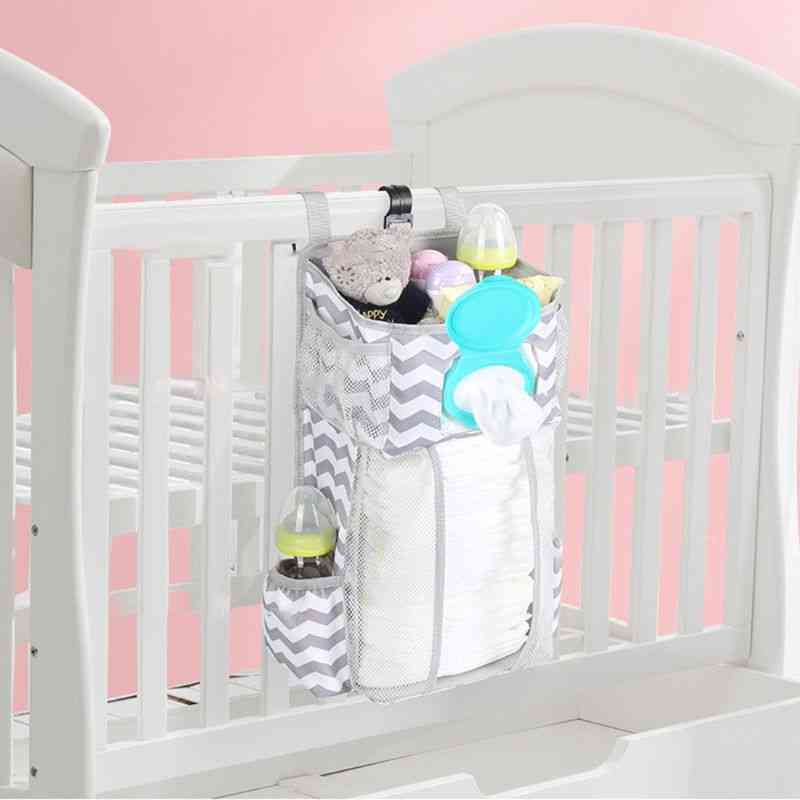Diaper Stacker Organizer, Hanging Storage Bags For Crib Or Wall, Baby Shower