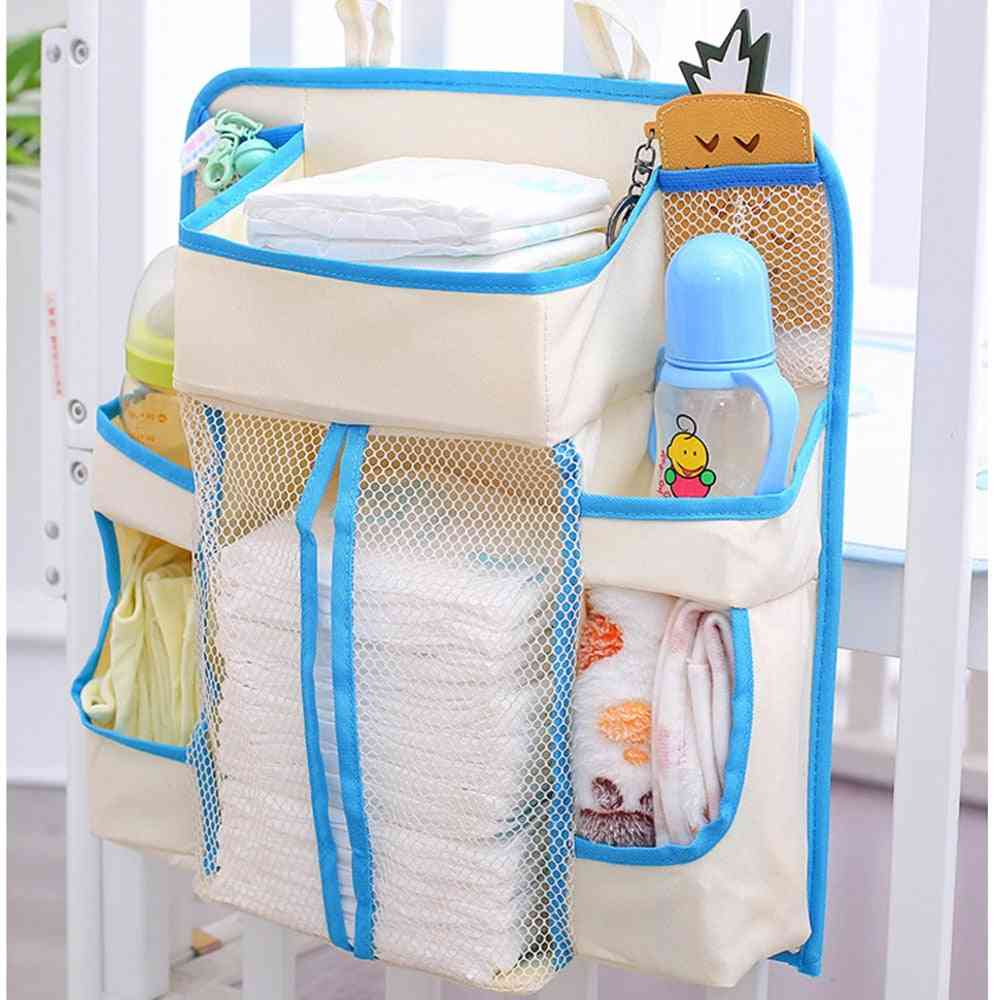 Baby Diapers Bags, Hanging Diaper, Wipes, Crib, Nappy Storage Holder Bag
