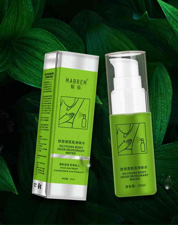 20ml- Summer Antiperspirant Spray For Underarm Sweat, Clean Body, Odor Deodorant Water(green)
