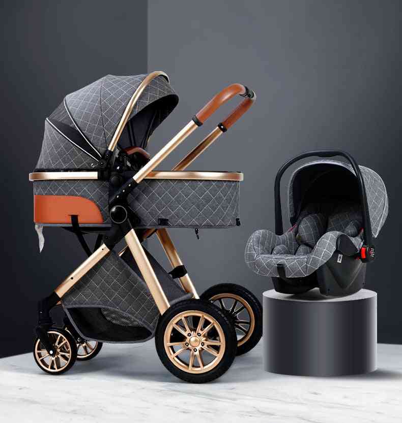 Landscape Baby Pram, Portable, Baby Pushchair, Bassinet Foldable Car