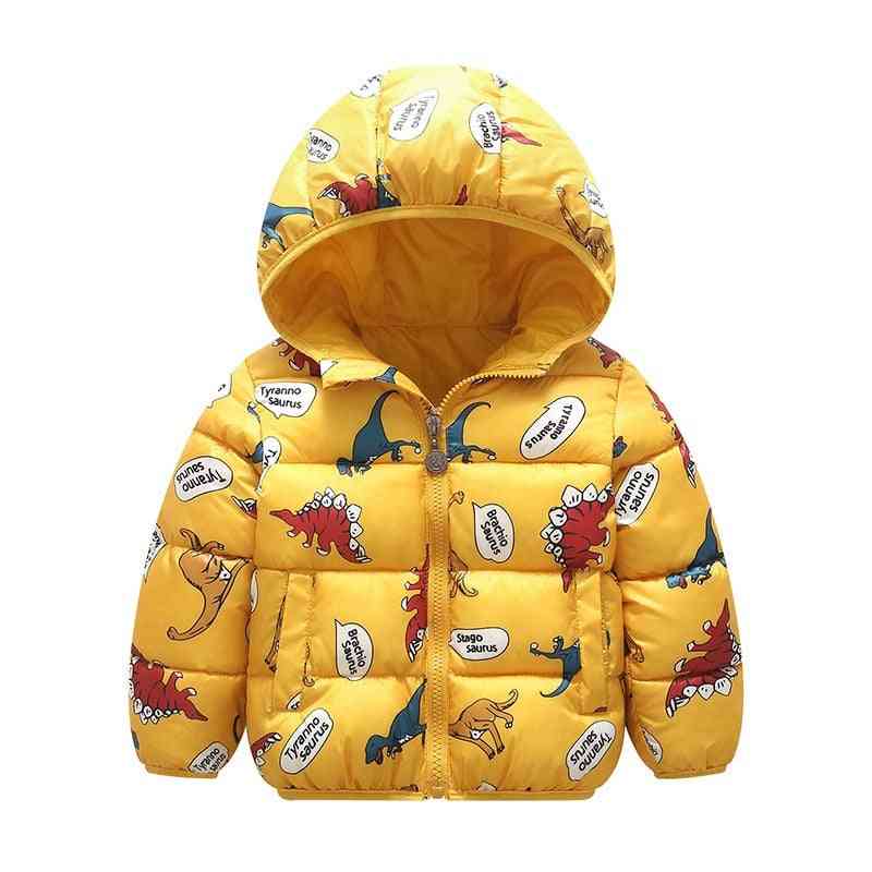 Detské bavlnené oblečenie zahustené zimné teplé oblečenie s bundou s kapucňou
