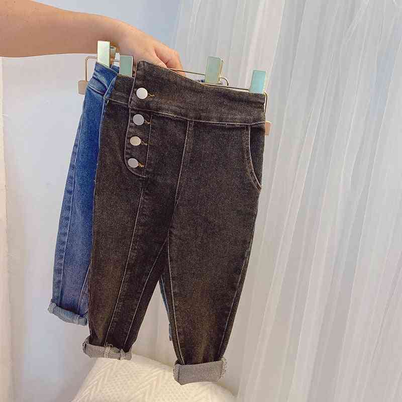 Baby Spring Autumn Denim Pants Girl Skinny Jeans Trousers