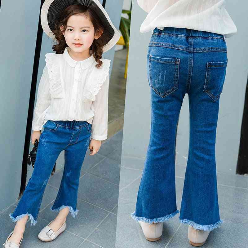 Children's Jeans Fashion Slim Pants, Baby Irregular Trousers