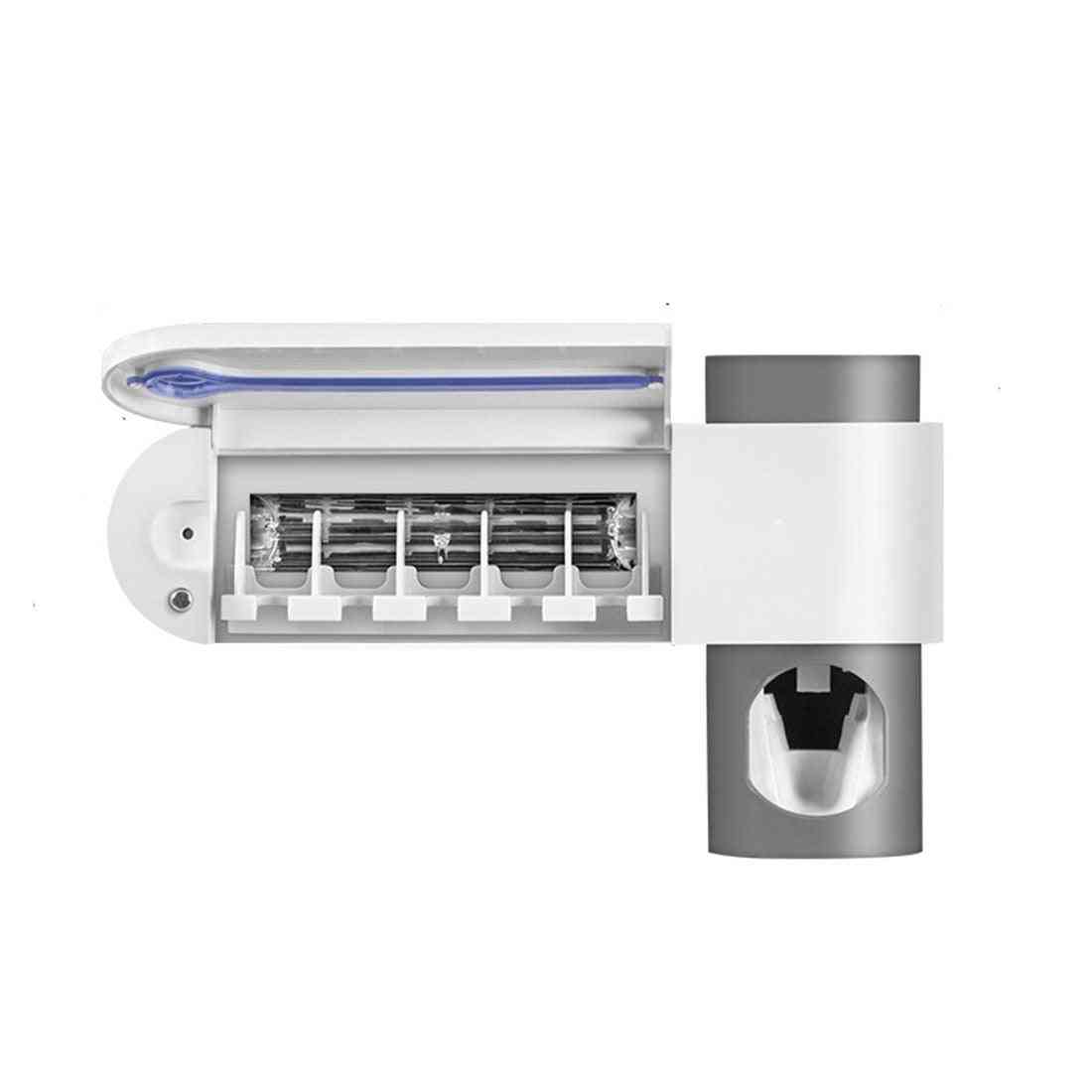 Lampa UV 2 w 1, uchwyt na szczoteczkę do zębów - automatyczna pasta do zębów, wyciskacze akcesoria do dozowników