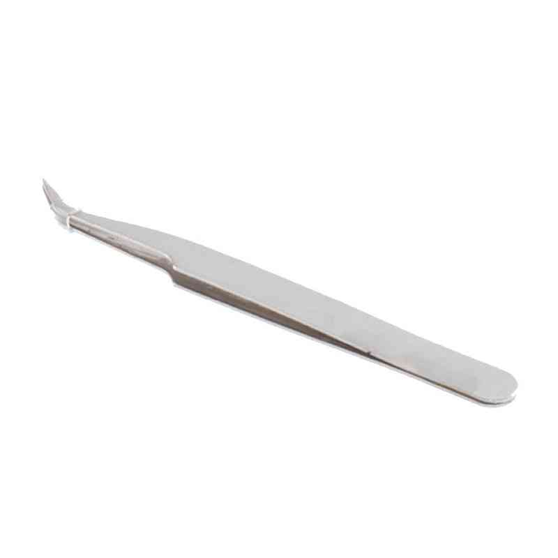 Anti-static Tweezer Maintenance Tool Curved Pointed Stainless Steel