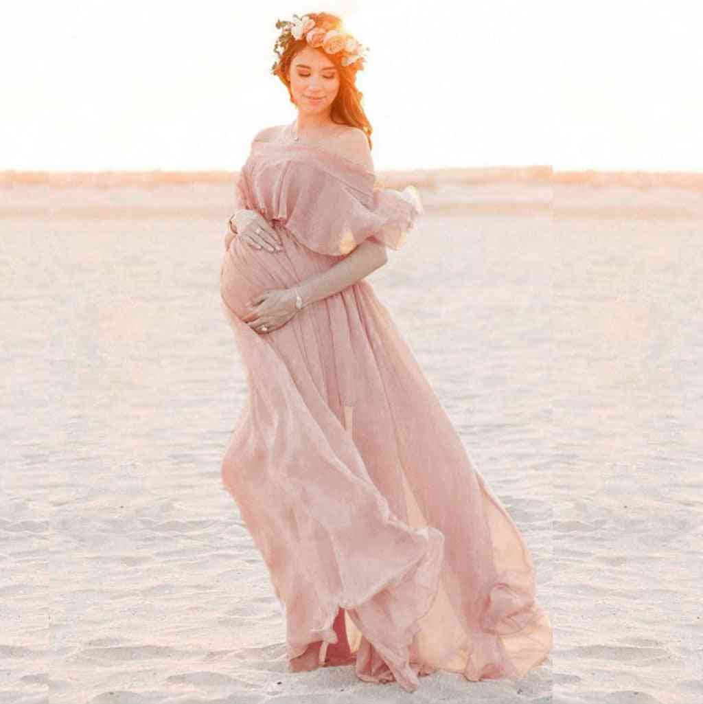 Photographie en mousseline de soie, accessoires robes de robe maxi pour femmes enceintes