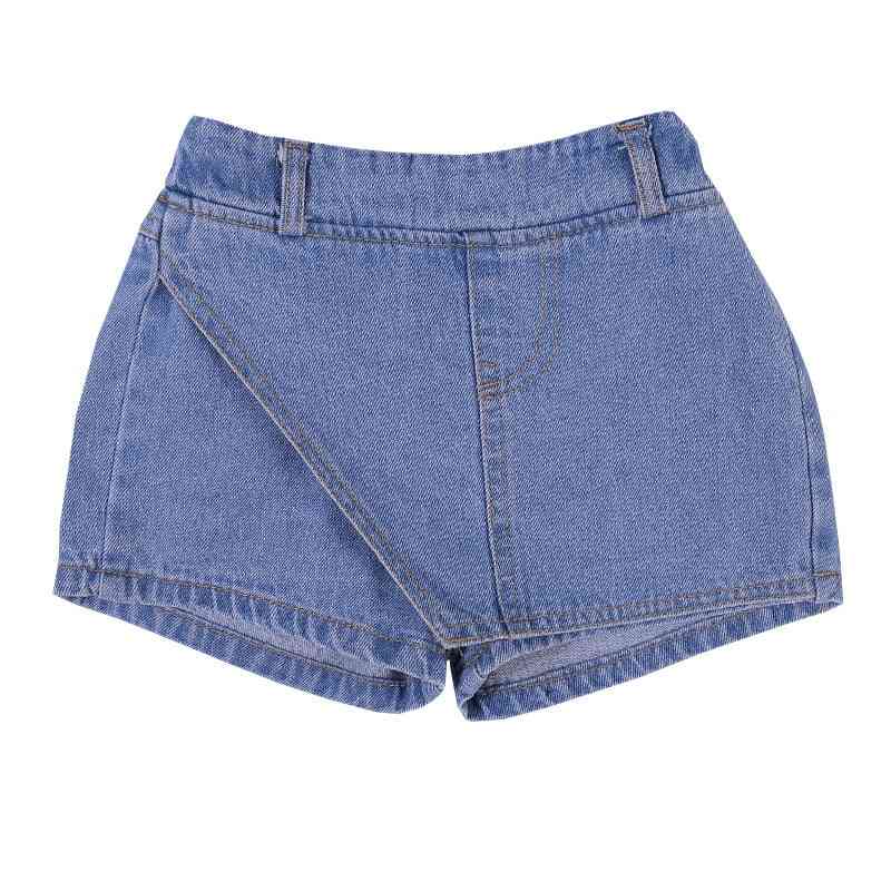 Flickor barn mode jeansshorts byxor