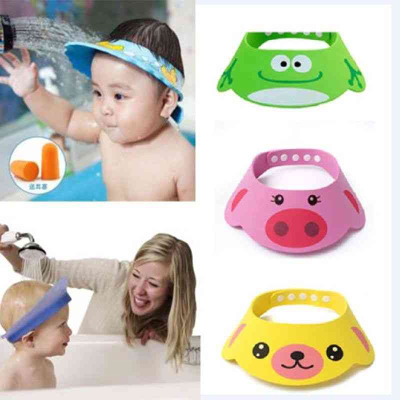 Kids Bath Visor Hats Adjustable Shield Waterproof Cap