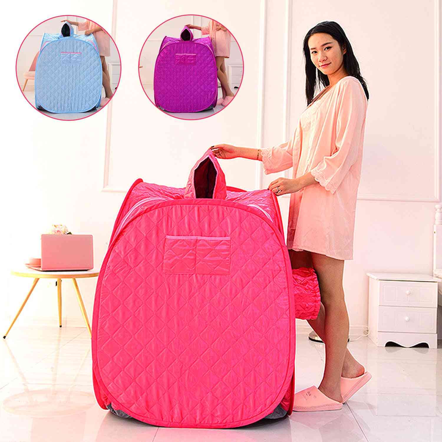 Portable Folding Steam Cabin Sauna Room, Tent Box Without Steamer For Weight Loss