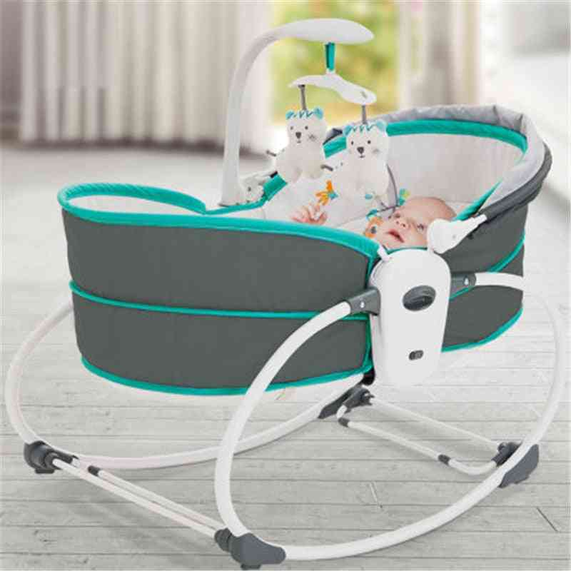 Electric Baby Shaker Vibration Rocking Chair, Smart Bed Cradle