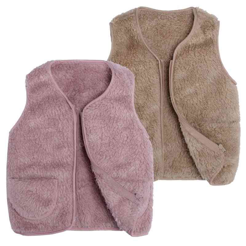 Kids Fleece Infant Winter Warm Sleeveless Waistcoat