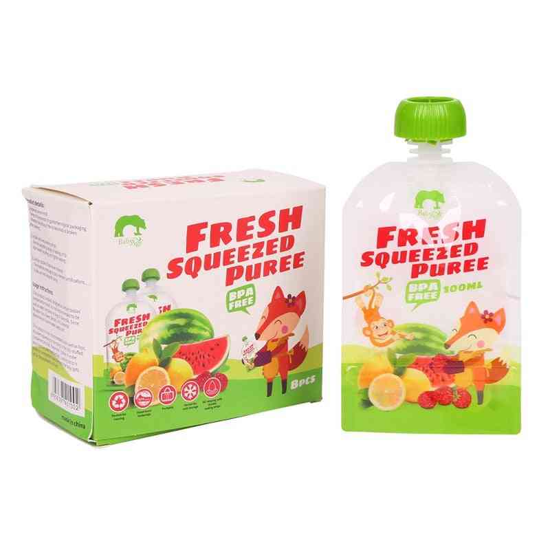 Baby Food Squeeze Storage Double Pouches