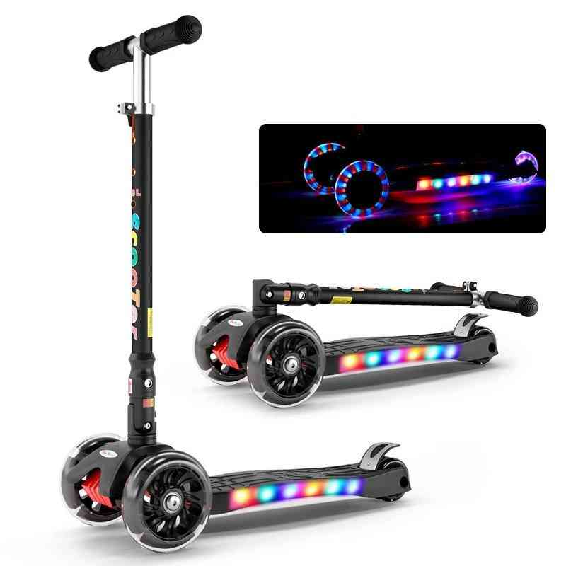Adjustable- Foldable Balance Scooter, Bike Light Flash, Ride-on Toy For Boy & Girl