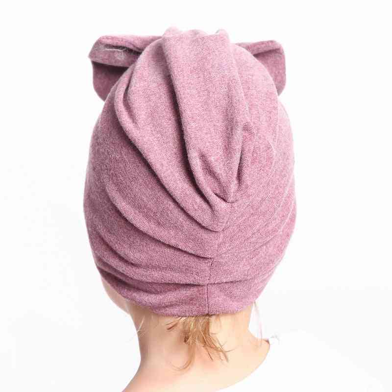 Baby Autumn Turban Cap, Photography Props Beanie Hat Accessories