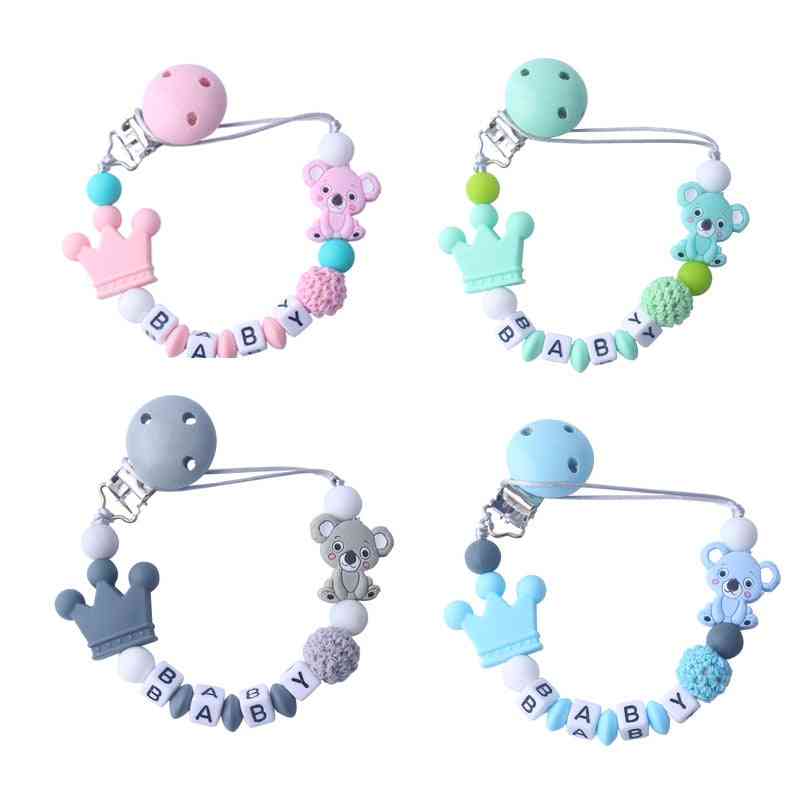 Mini Silicone Pacifier Clips Chains