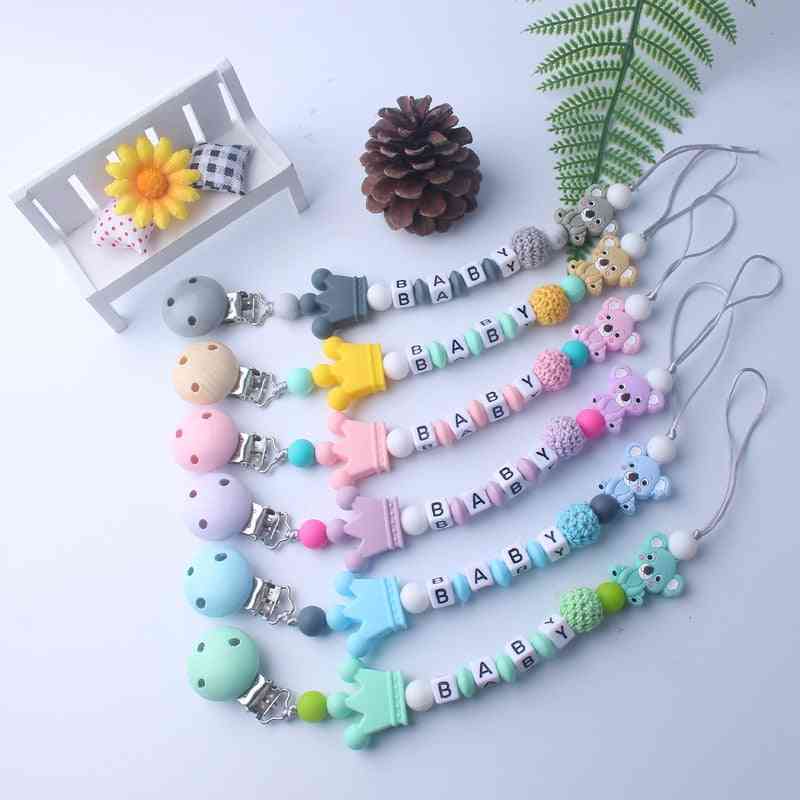 Mini Silicone Pacifier Clips Chains