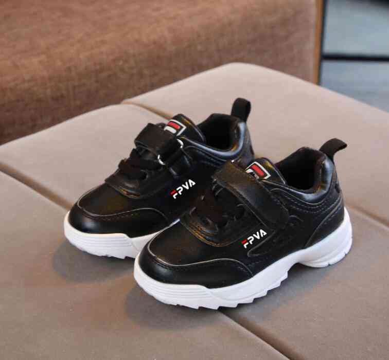 Boys Fashion Sneakers, Leather Sports Running Shoes