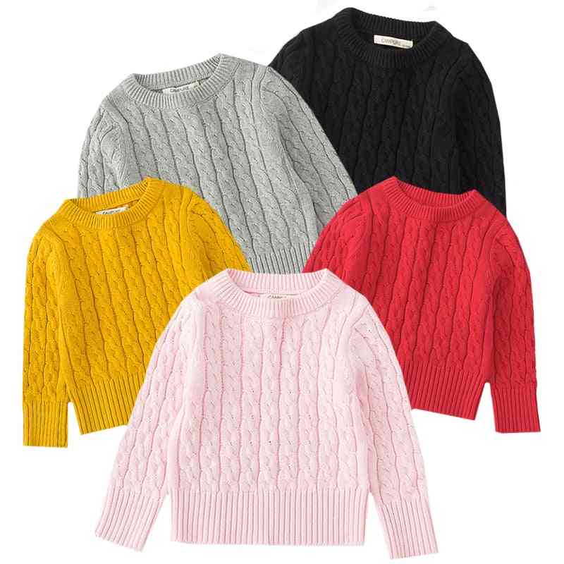 Baby, Autumn Winter Cotton Knitted Pullover Sweaters