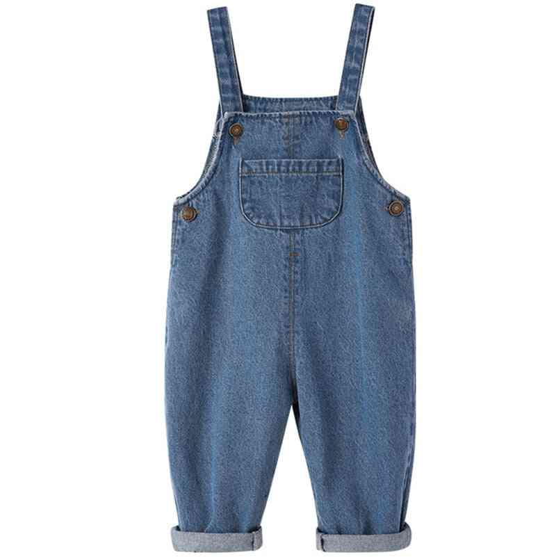 Baby Boy Denim Overalls, Pants Infant Jumpsuit