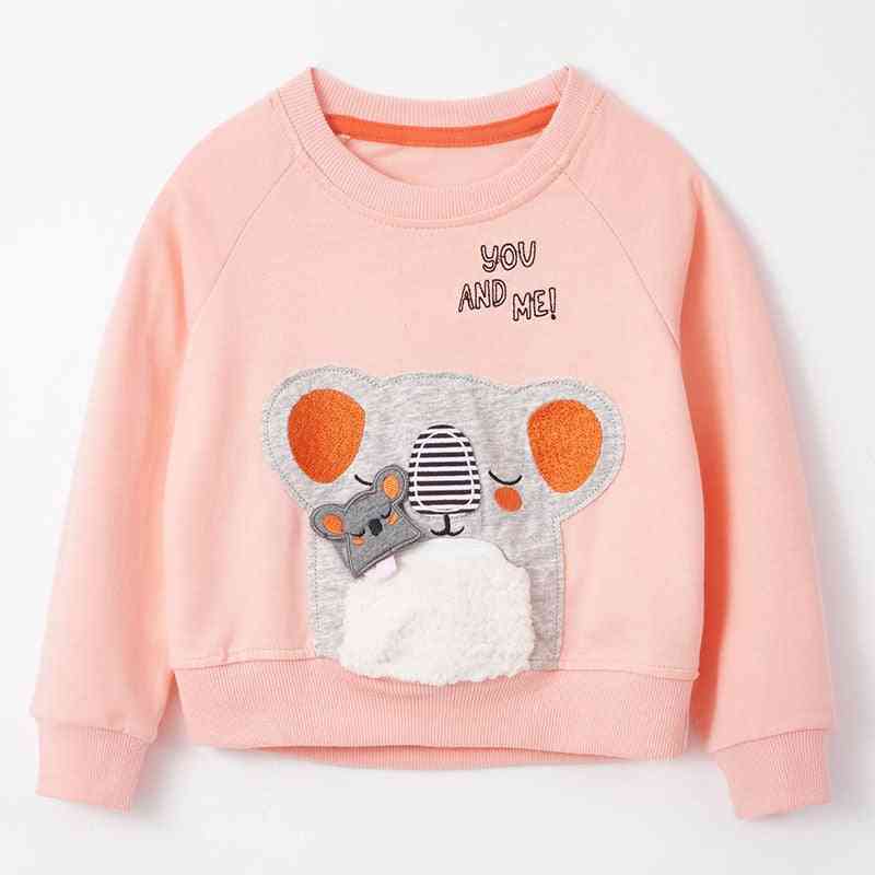 Cotton Hoodies Tops, Outerwear Sweater For Baby Girl