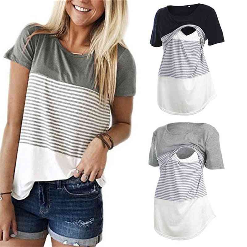 Women Pregnancy Maternity Clothing Breastfeeding Tee Nursing Tops / T-shirt