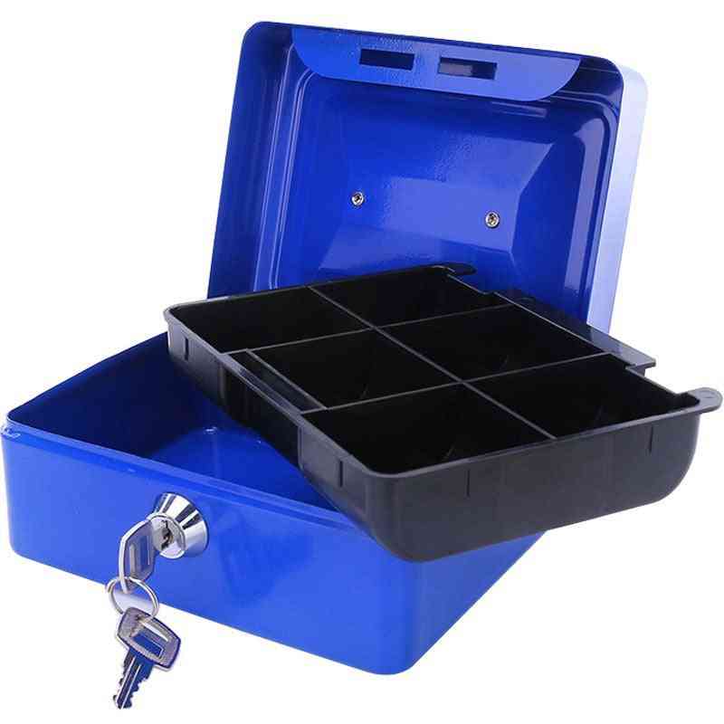 Portable Key Locker Safe Steel Mini Money Box
