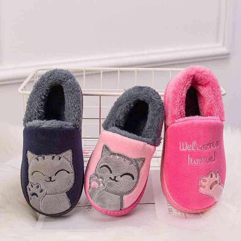 Winter  Indoor Cotton Baby Warm Smiley Shoes