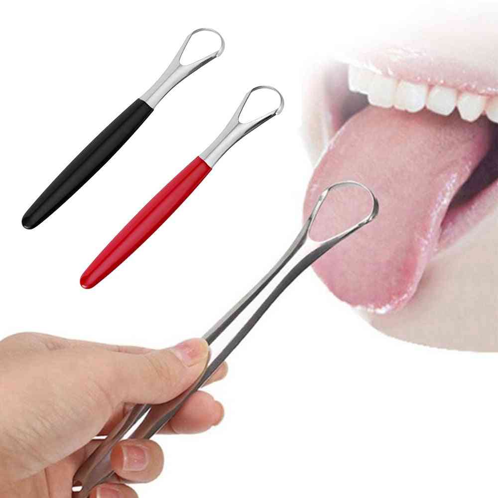 Spazzatrice raschietto pulisci lingua per l'igiene orale dentale, strumento per la pulizia dell'igiene