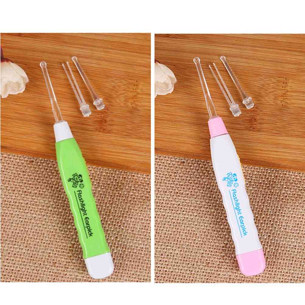 Led Flashlight Ear Cleaner-wax Removal Health Care Tweezers Ear Cleaner