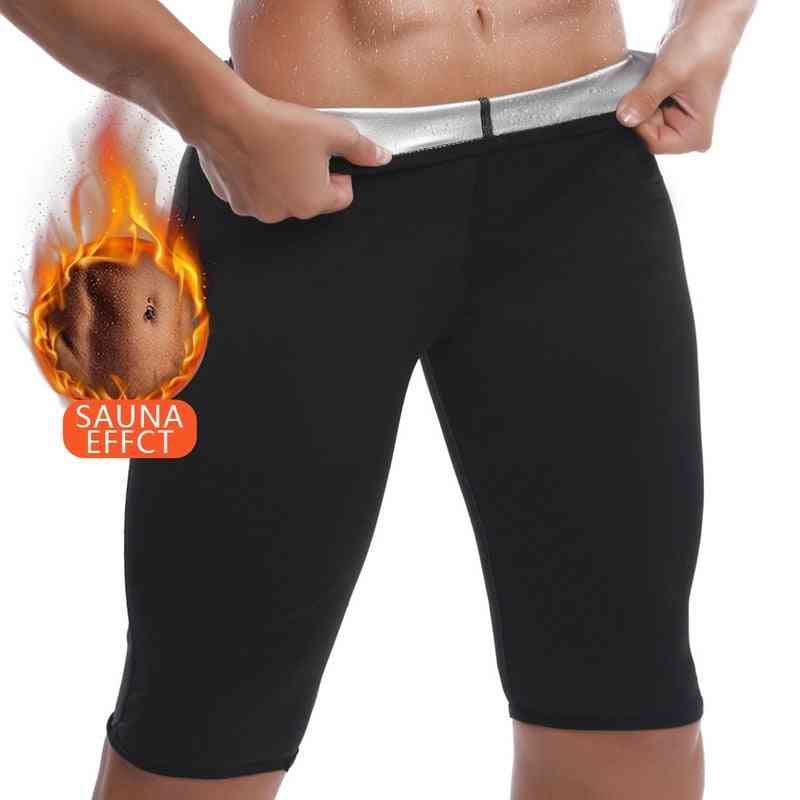Mænd sweat sauna shorts, body shaper talje trainer slankende bukser