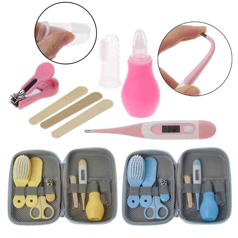 Kids Nail Hair Health Care Thermometer Grooming Brush Kit