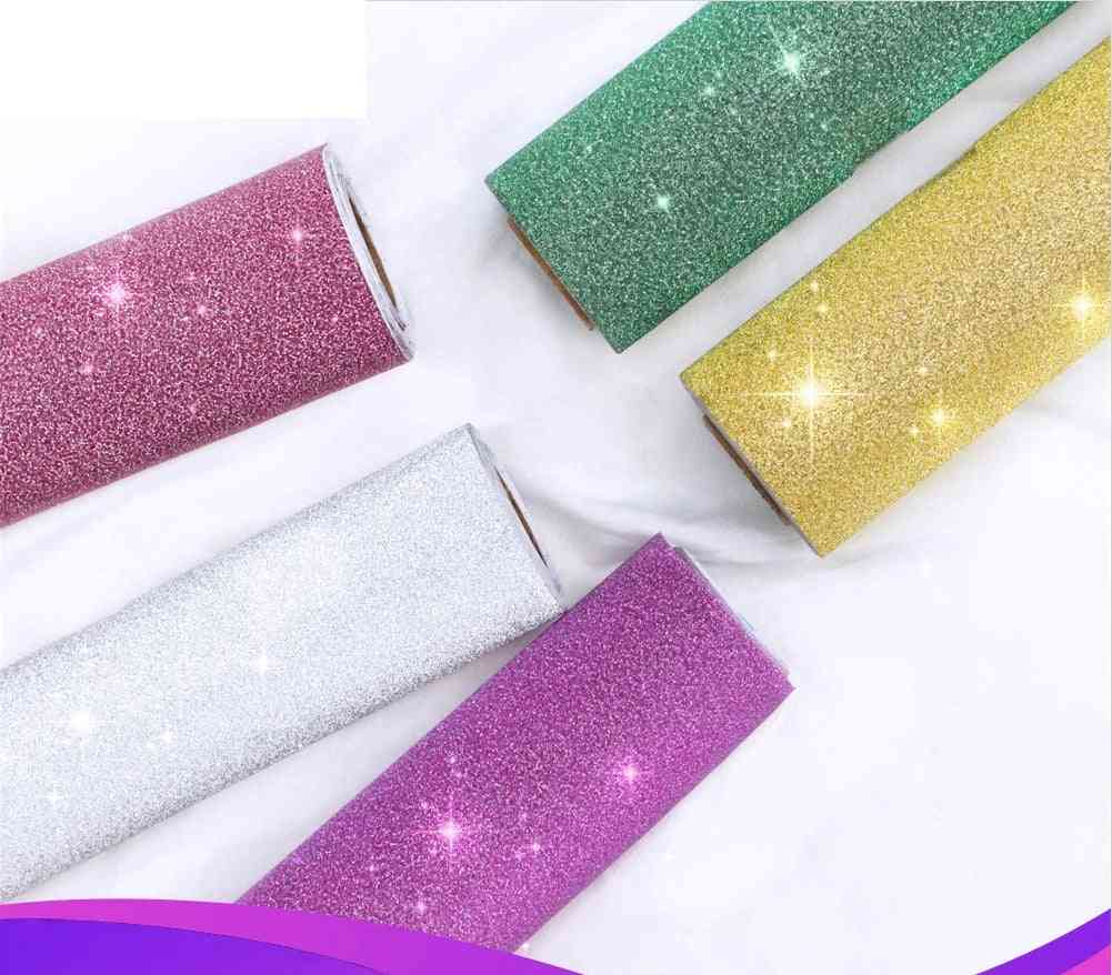 Shining Self Adhesive Glitter Decorative Decals Waterproof Wallpaper