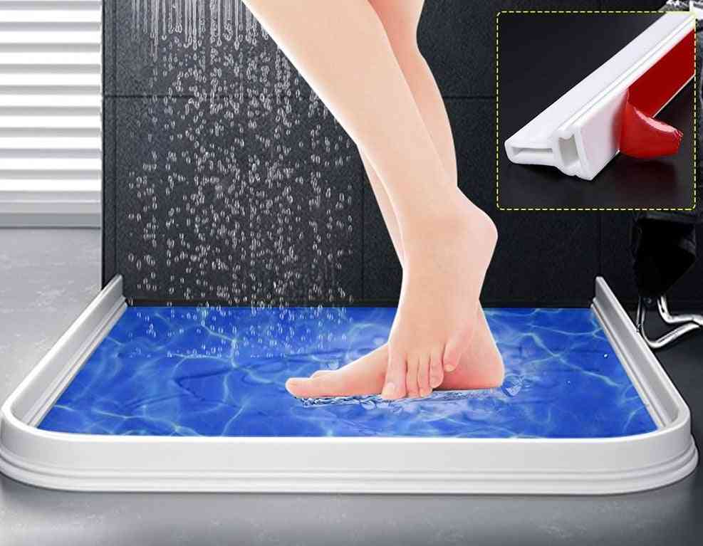 Bathroom Water-retaining Bar Shower Trays Silicone Rubber Barrier
