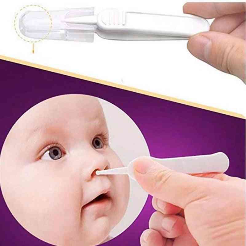 Pinzette per neonati pulite in plastica per l'ombelico del naso dell'orecchio del bambino