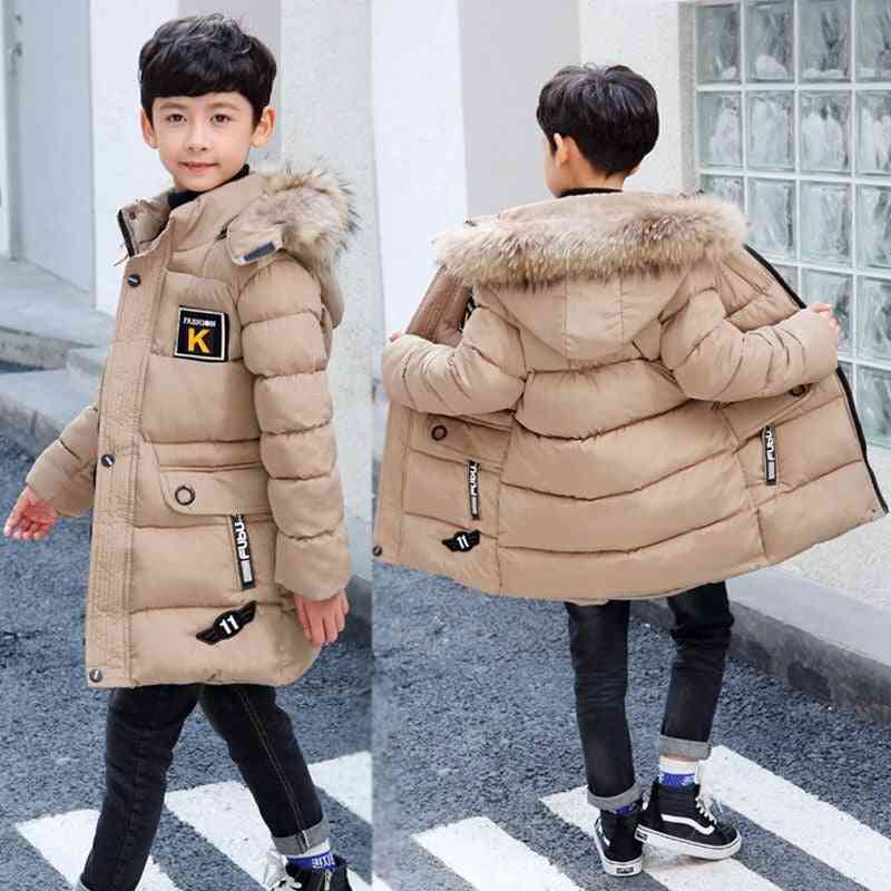 Dětská zimní bunda, kožich, svrchní oděv pro dospívající 5 až 15 let